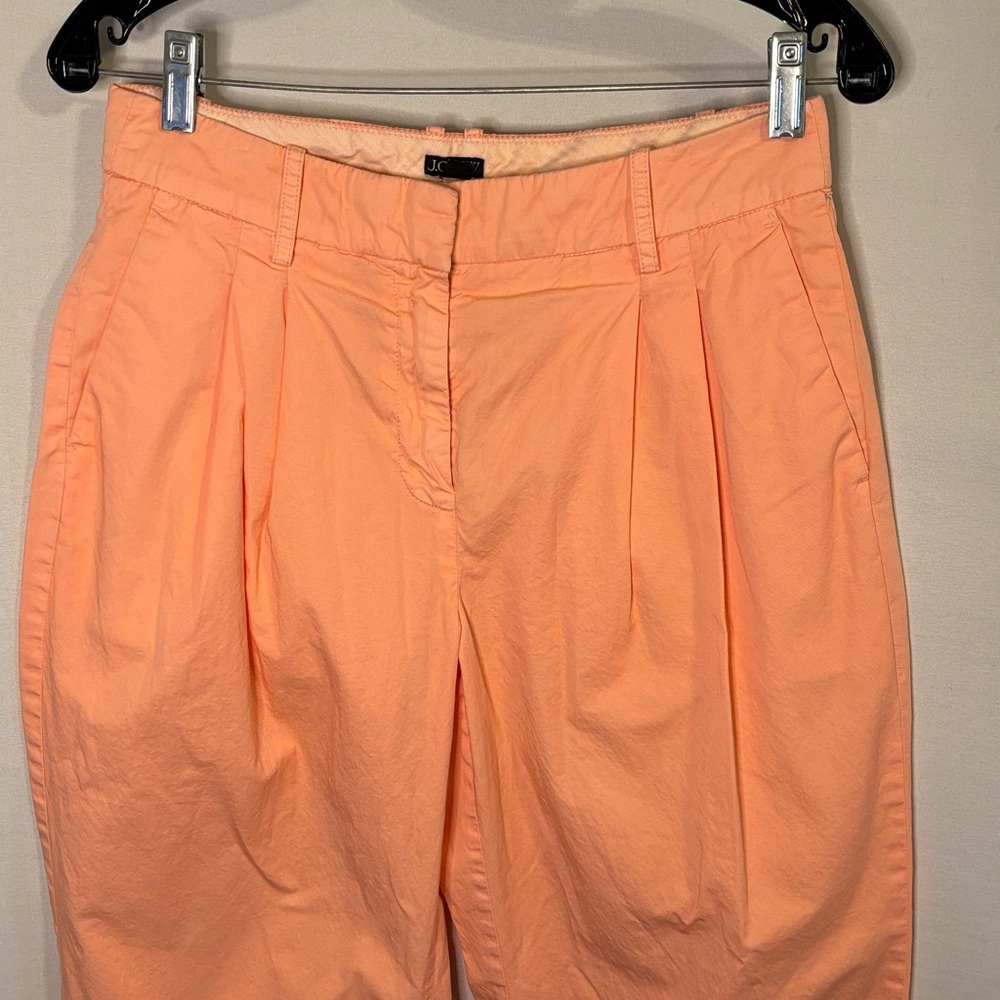 J. Crew Wide-Leg Essential Pant Cotton Poplin Size 4 - Picture 3 of 8